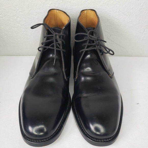 Charles Tyrwhitt Made In England Black Leather Lace Up Ankle Boots Mens Sz 6.5UK main image 12